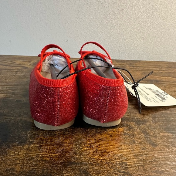 Thereabouts Toddler Girls Lil Lexi Red Glitter Ballet Flats NWT Multiple Sizes - Picture 3 of 5